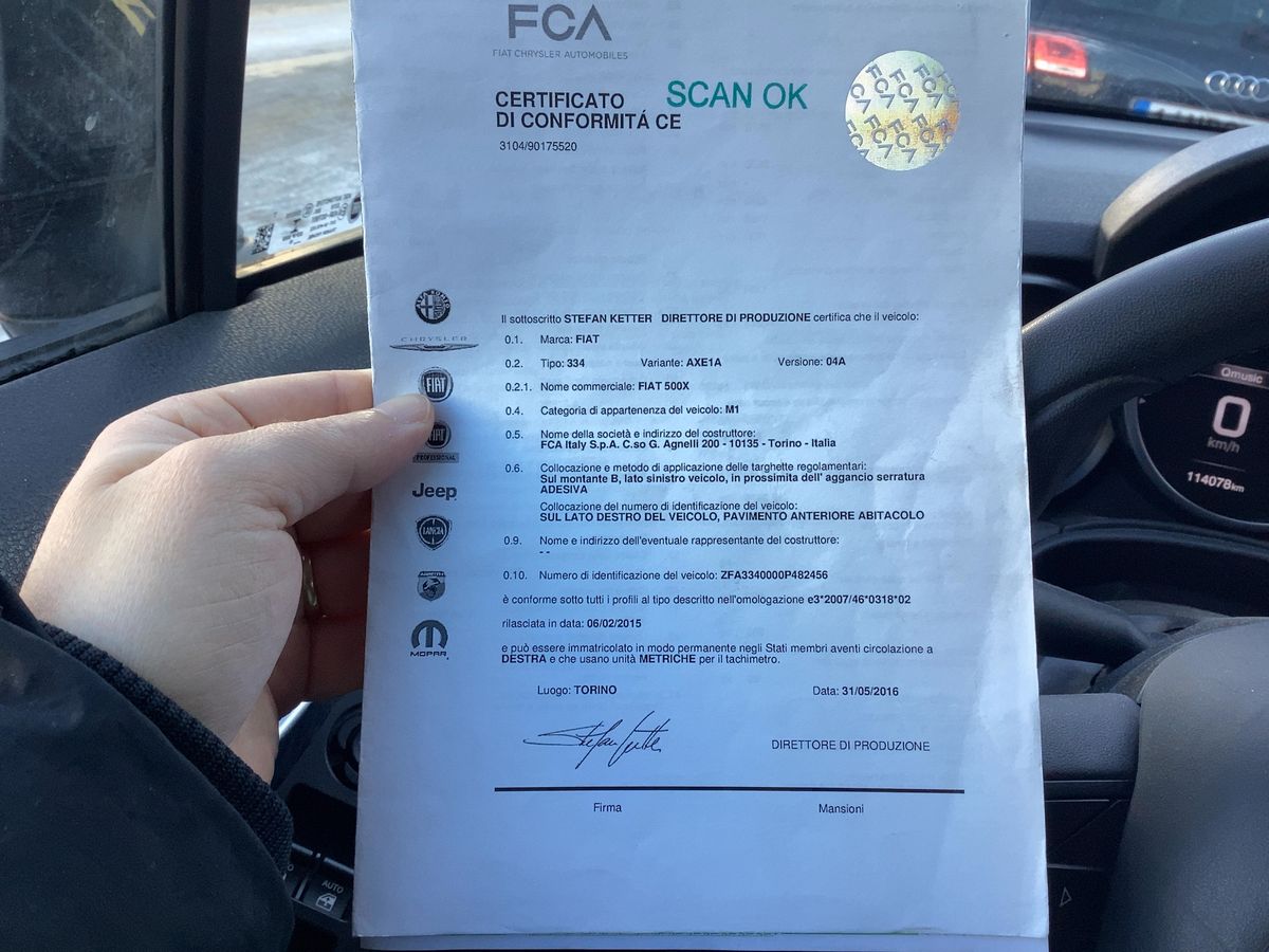 Fiat 500X d'occasion