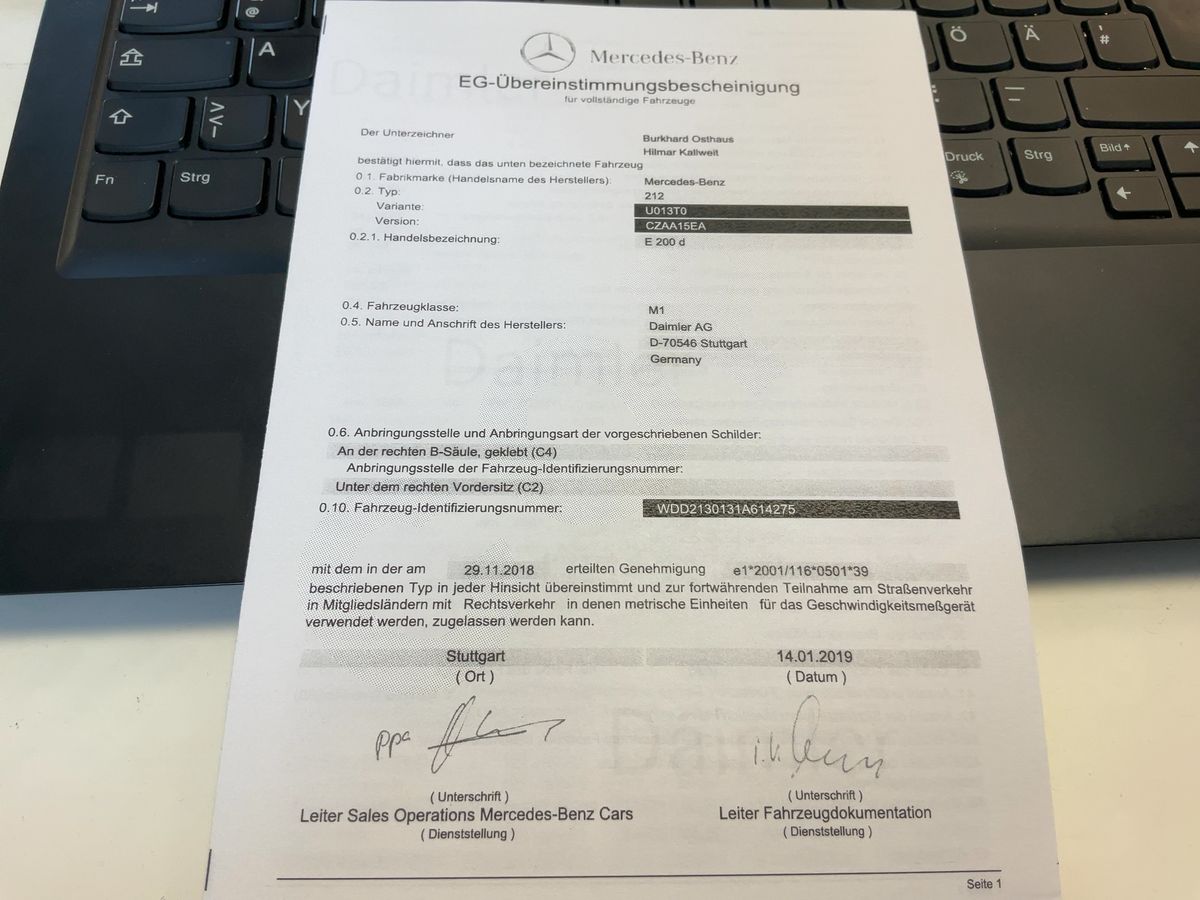 Mercedes-Benz E-Klasse d'occasion