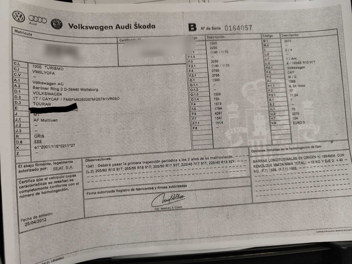 Volkswagen Touran 1.6 TDI Edition