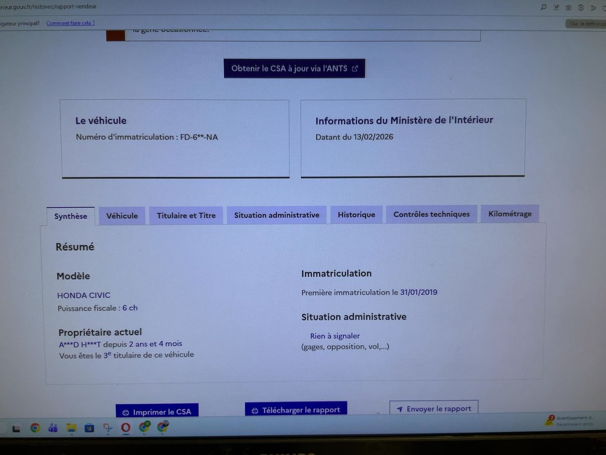 Honda Civic d'occasion