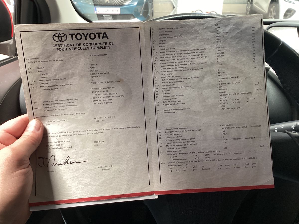Toyota iQ d'occasion