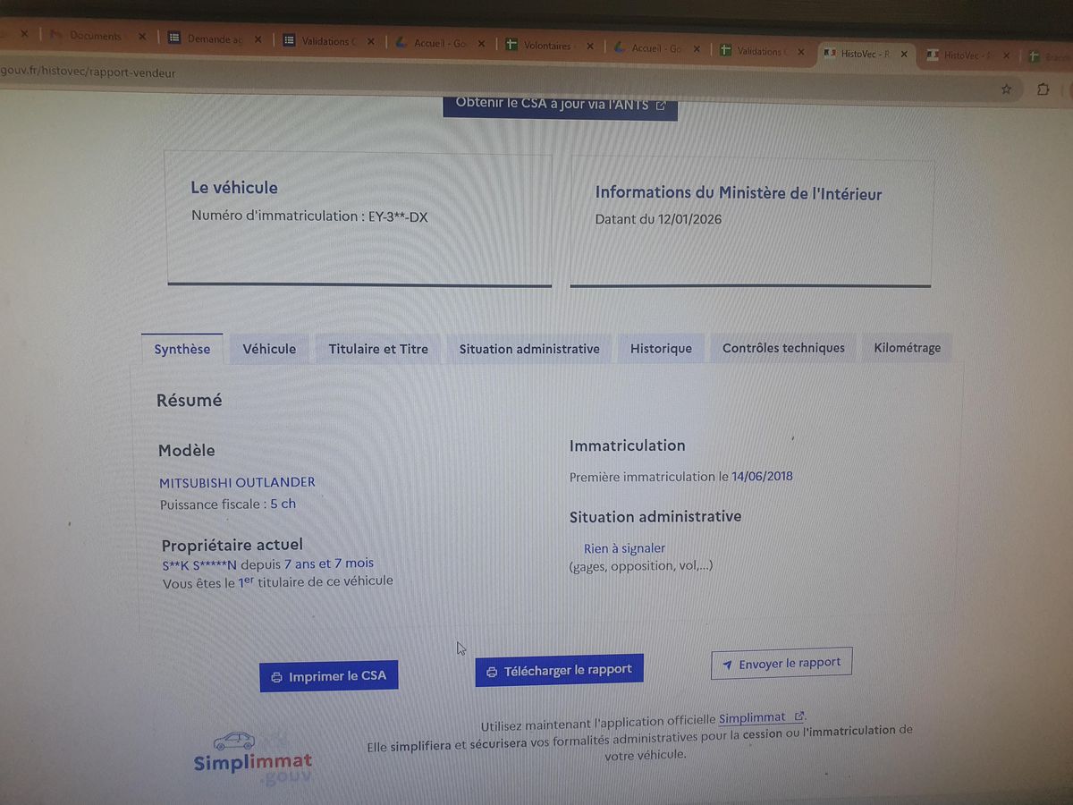 Mitsubishi Outlander d'occasion