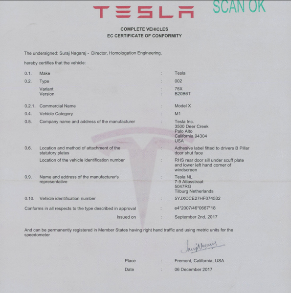 Tesla Model X 75D Dual — zdjęcie 19
