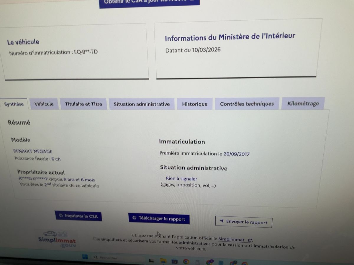 Renault Megane d'occasion