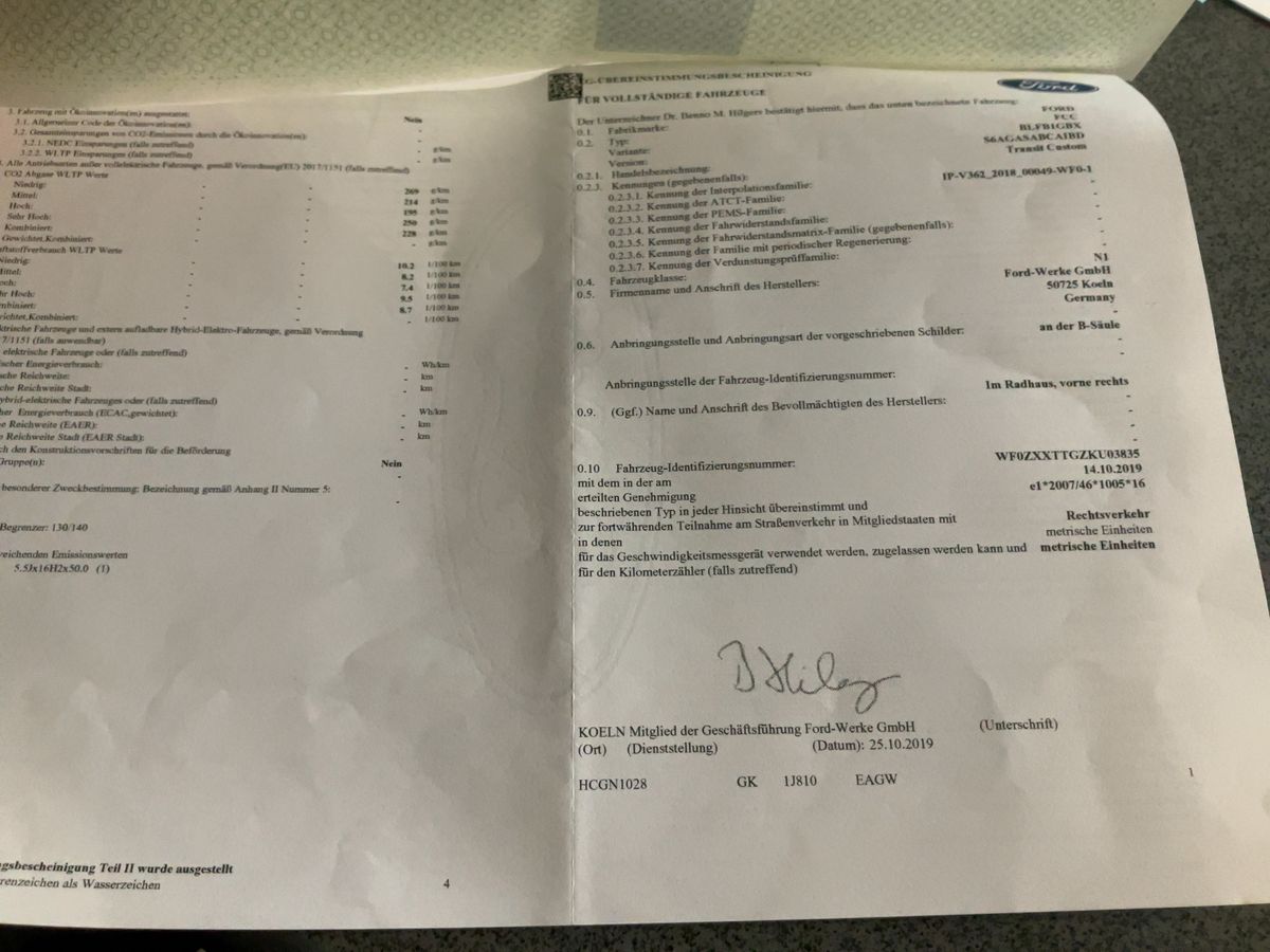 Ford Transit 2.0 TDCi 310 L1 Tourneo Titanium