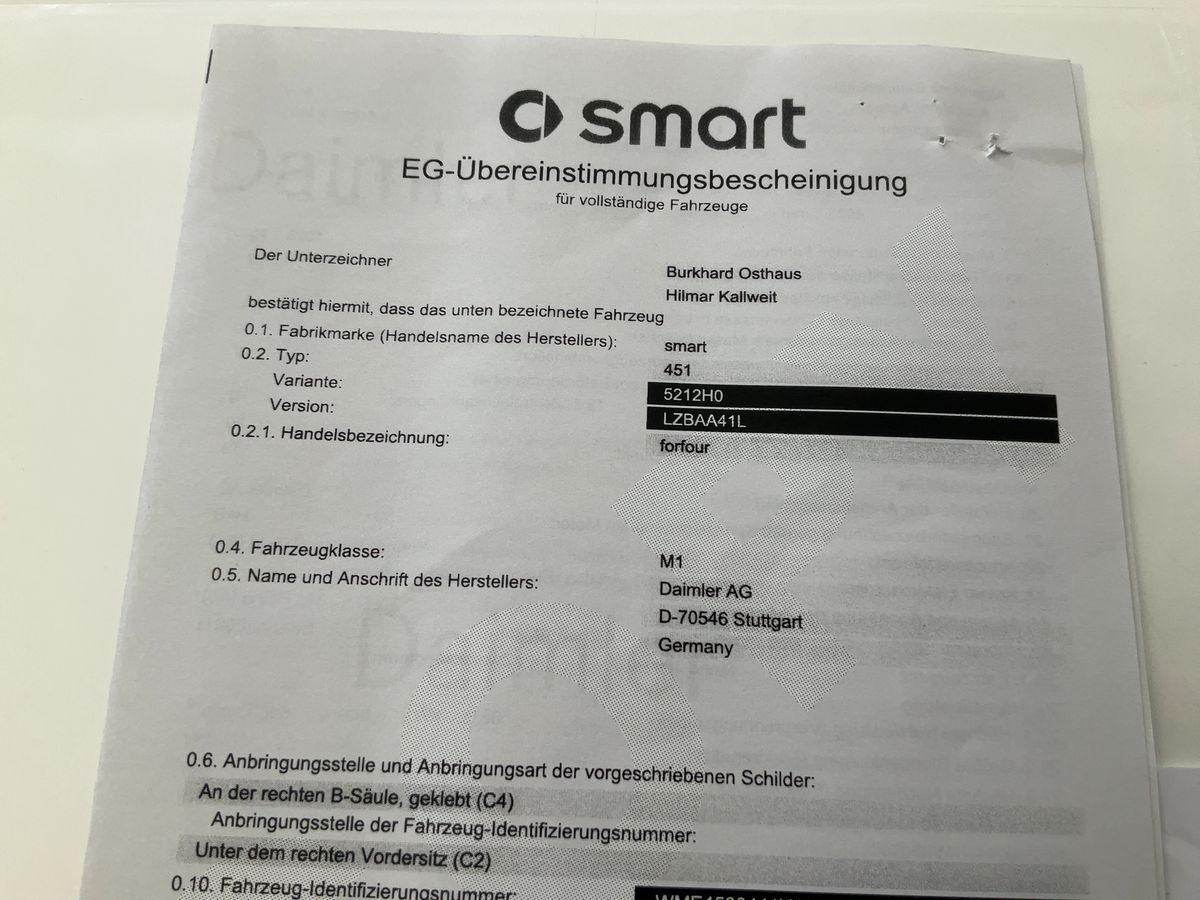 Smart forfour d'occasion