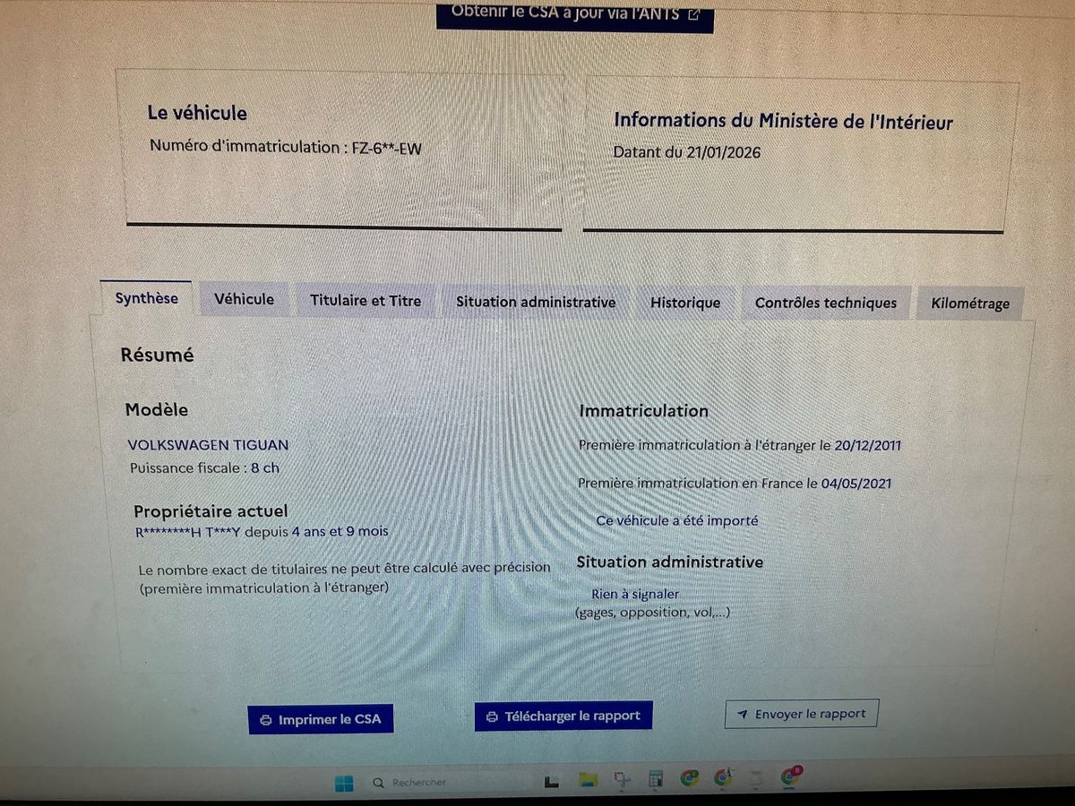 Volkswagen Tiguan d'occasion