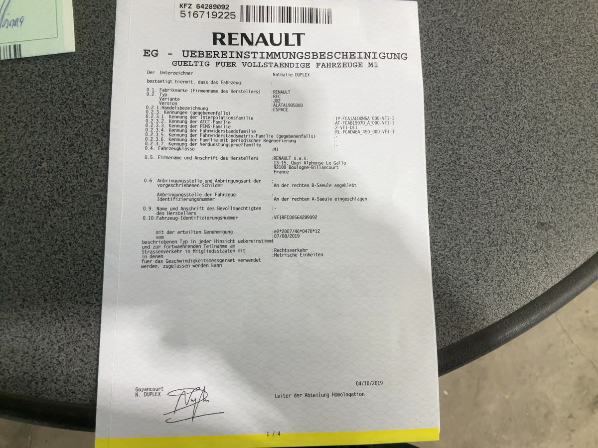 Renault Espace d'occasion