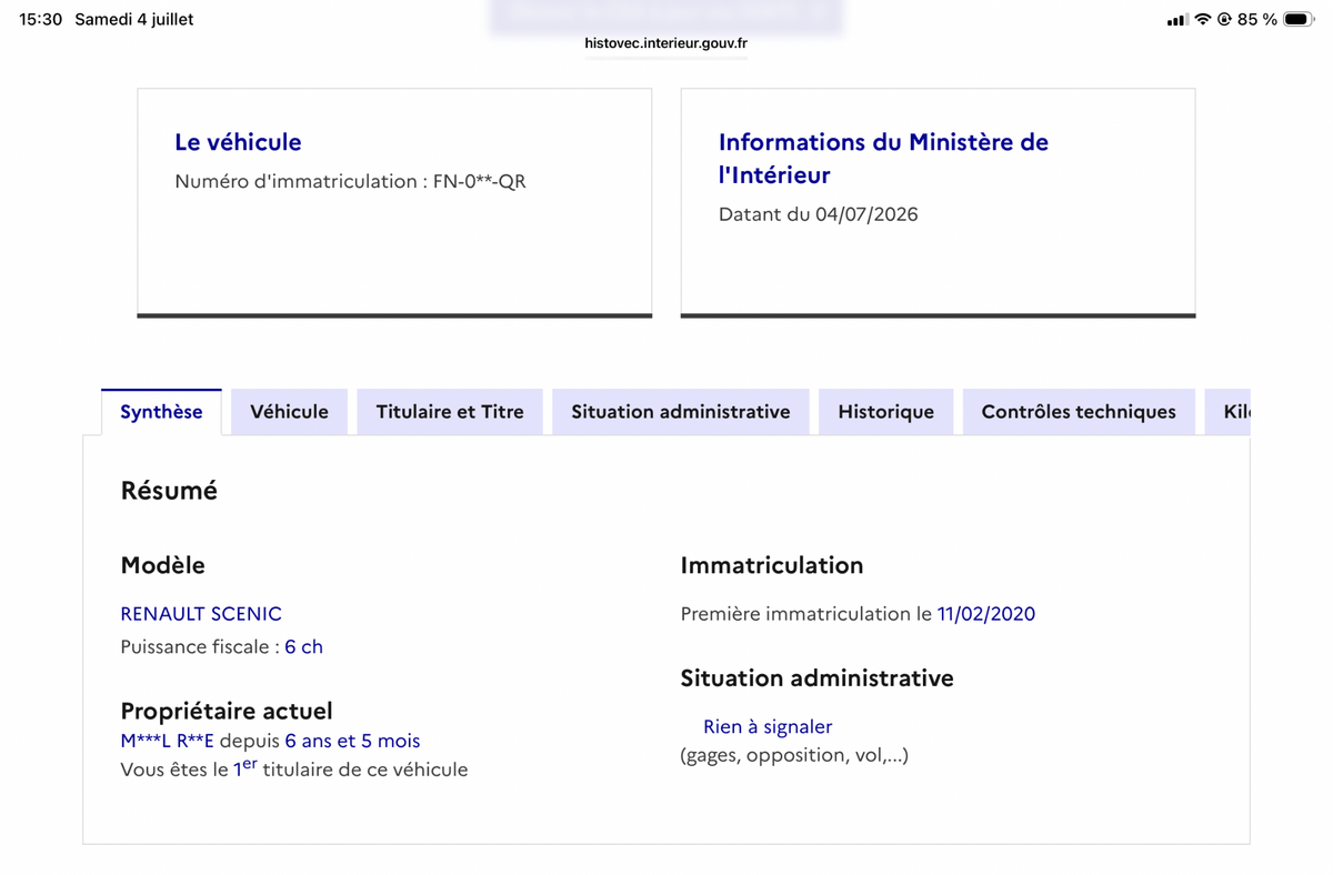 Renault Scenic d'occasion