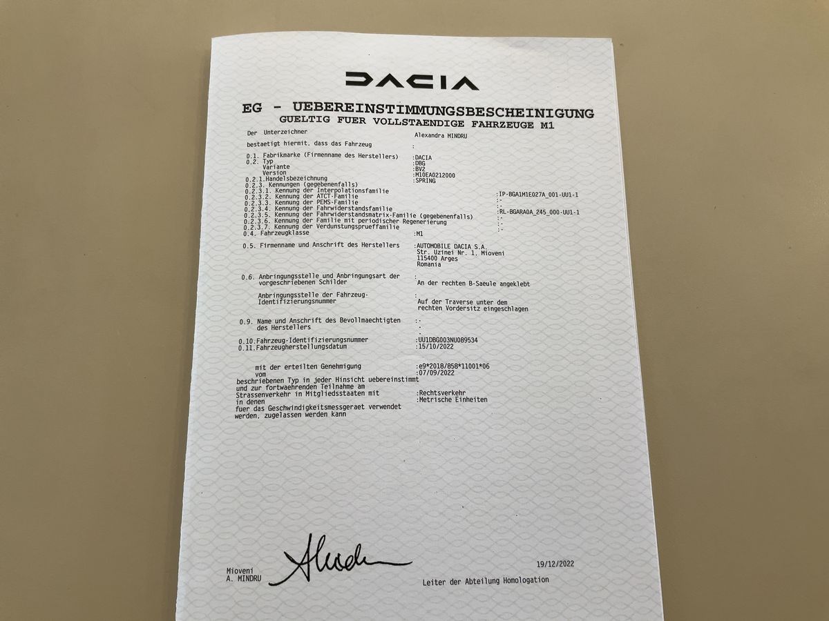 Dacia Spring d'occasion