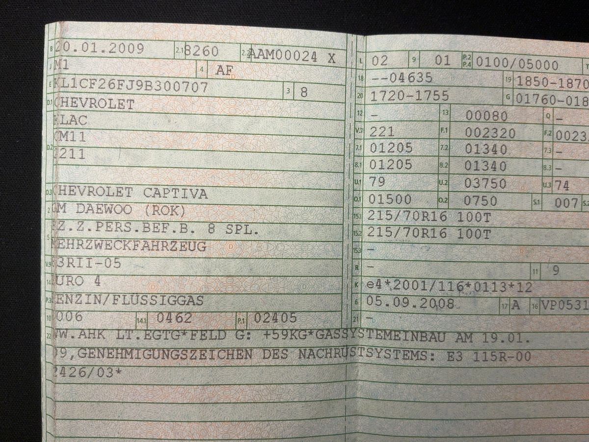 Chevrolet Captiva 2.4 LS 2WD