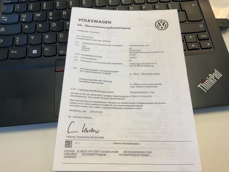 Volkswagen Caddy 2.0 TDI Kombi EcoProfi BlueMotion Tech — zdjęcie 16