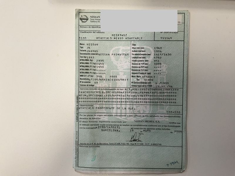 Nissan Primastar 2.0 dCi Kombi L1H1 2.7t — zdjęcie 16