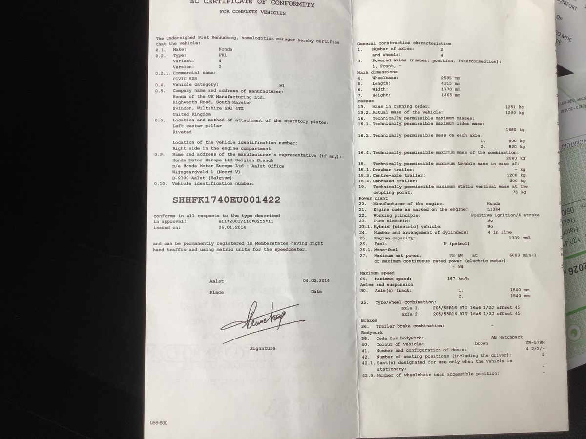 Honda Civic 1.4 Comfort