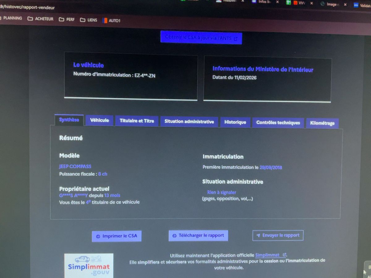 Jeep Compass d'occasion