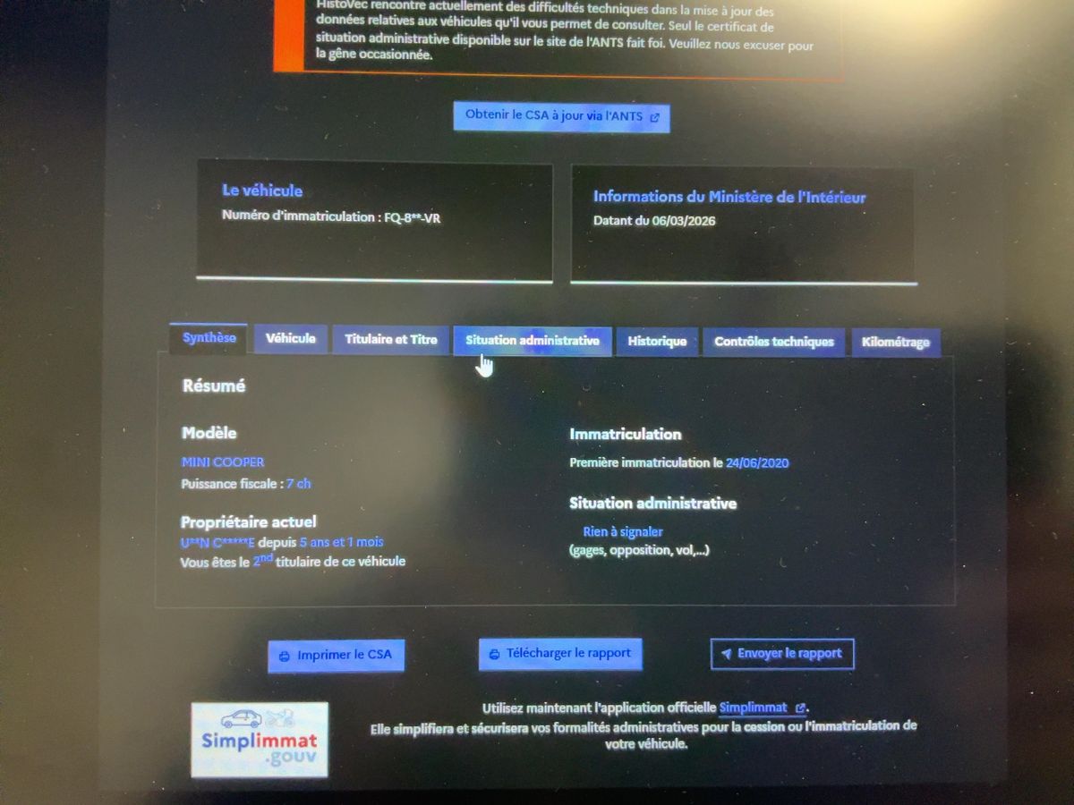 MINI Cooper d'occasion