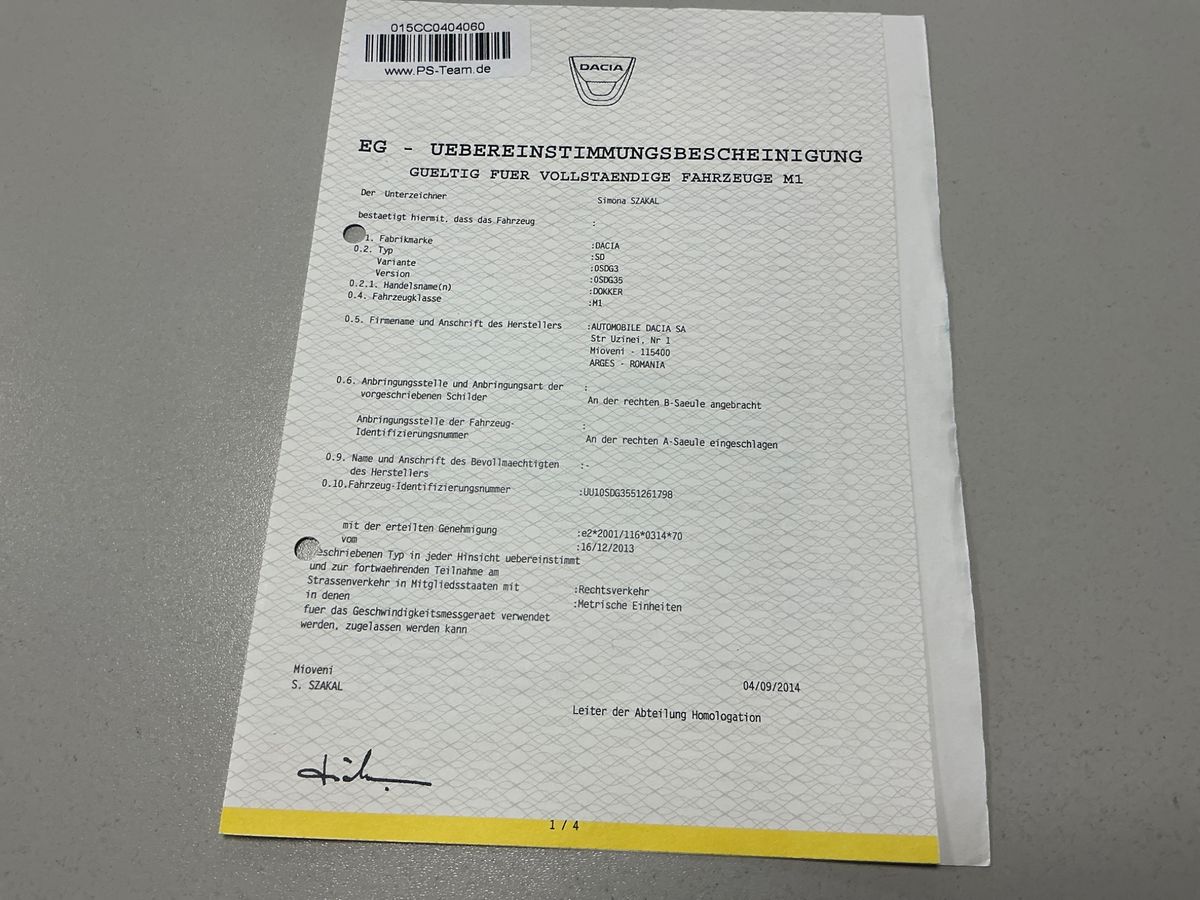 Dacia Dokker d'occasion