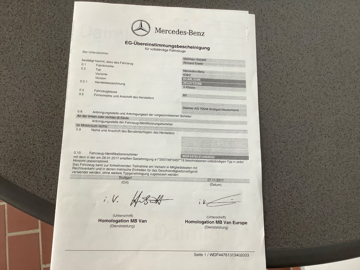Mercedes-Benz V-Klasse V 250 d lang BlueTEC Edition