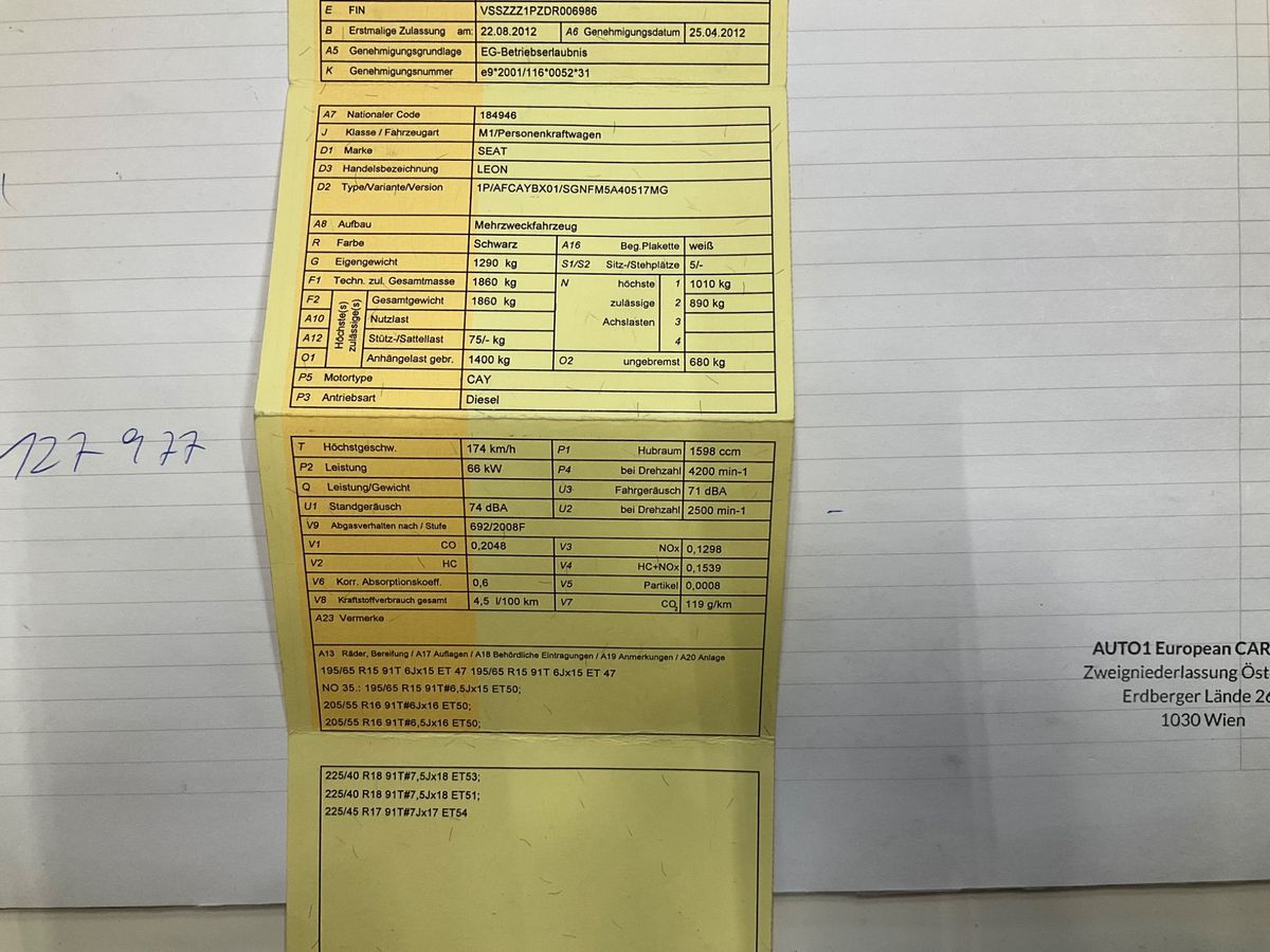 Seat Leon 1.6 TDI Chili-Copa