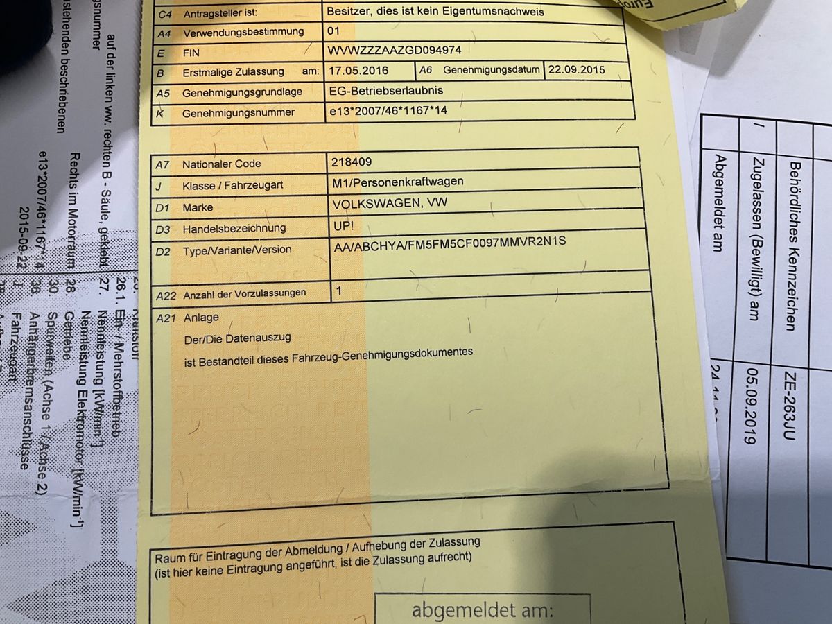 Volkswagen up! 1.0 Move up! BlueMotion Tech