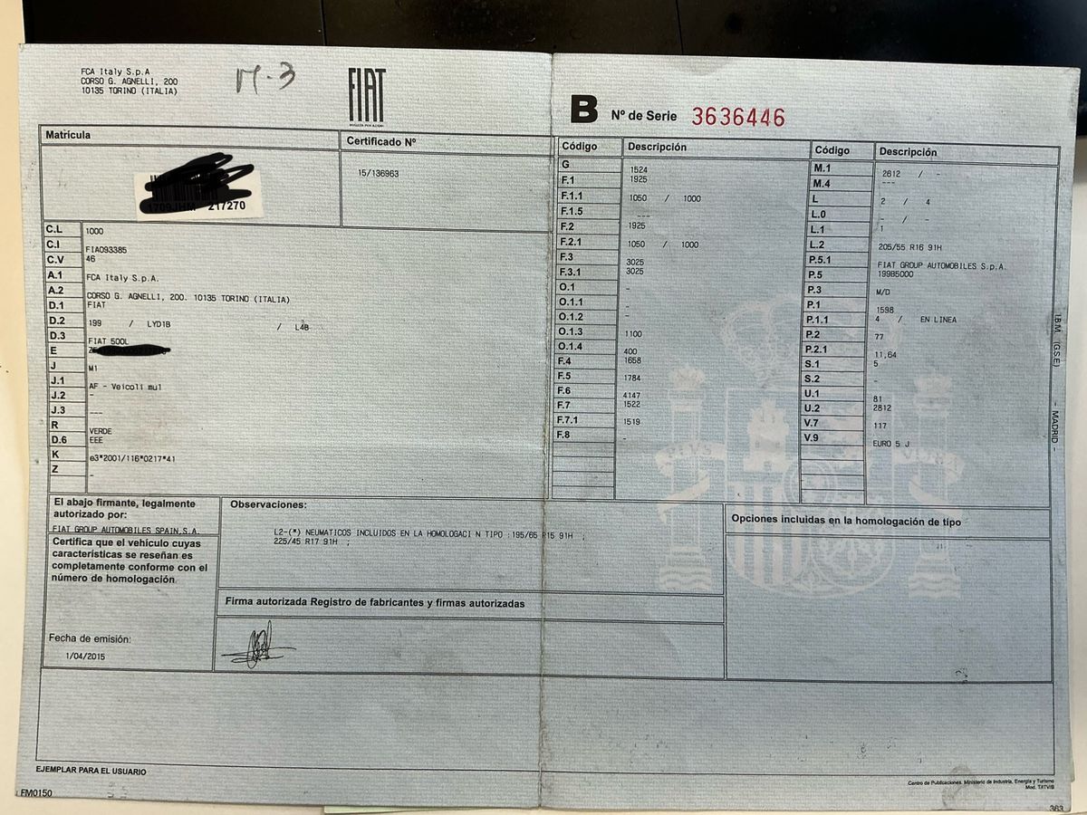 Fiat 500L d'occasion