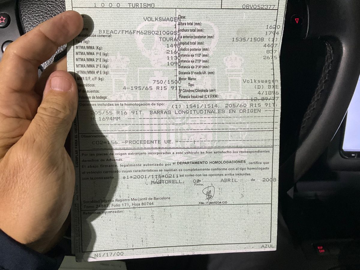 Volkswagen Touran 1.9 TDI Conceptline