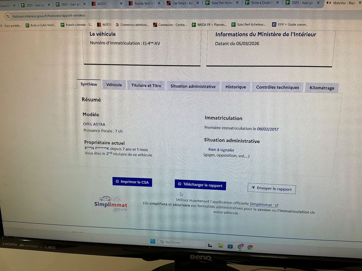 Opel Astra d'occasion