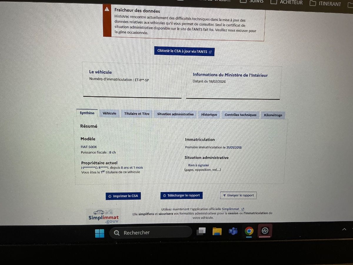 Fiat 500X d'occasion