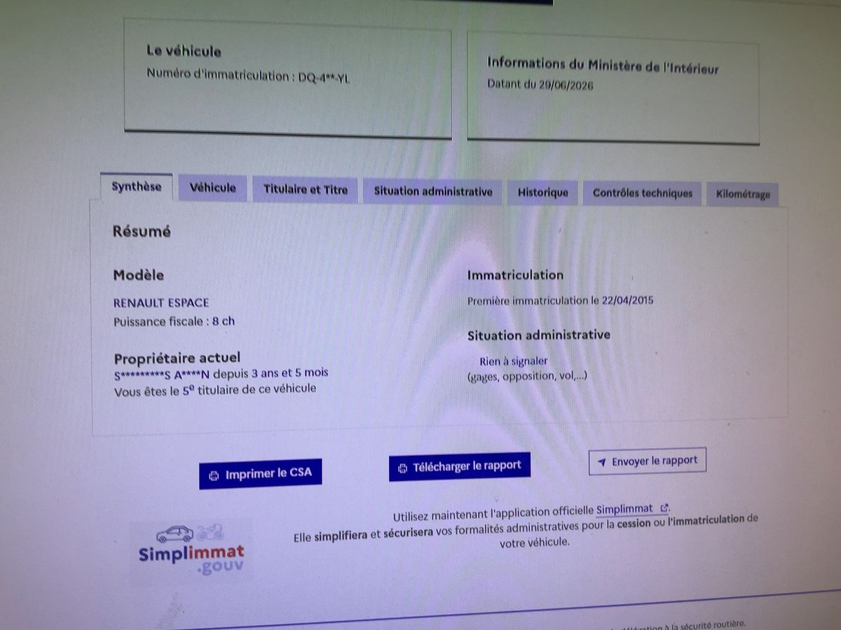 Renault Espace d'occasion