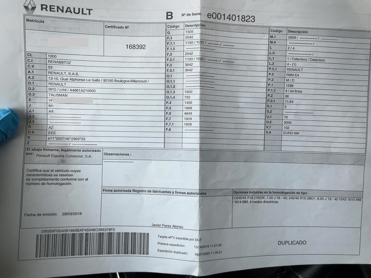 Renault Talisman d'occasion