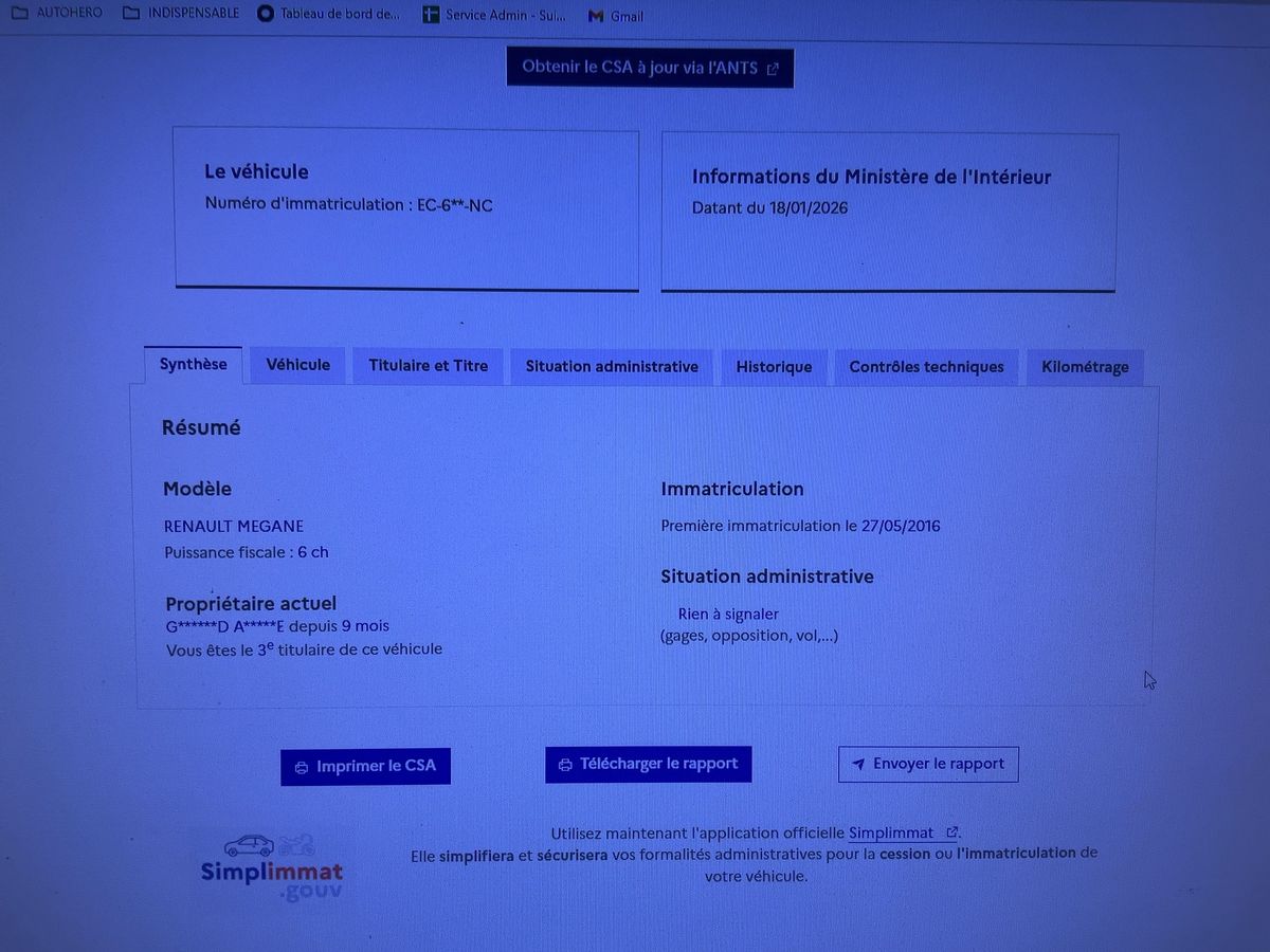 Renault Megane d'occasion