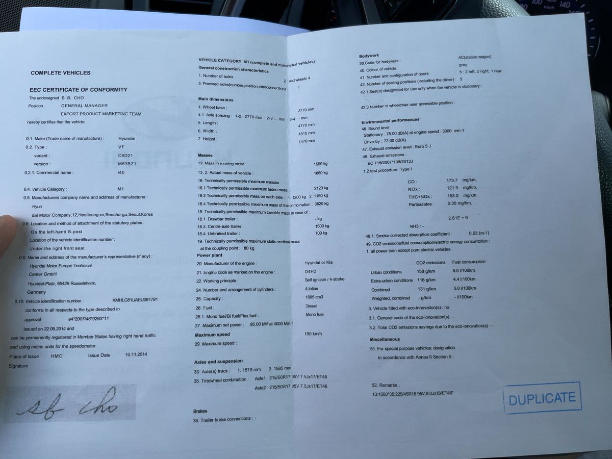 Hyundai i40 d'occasion