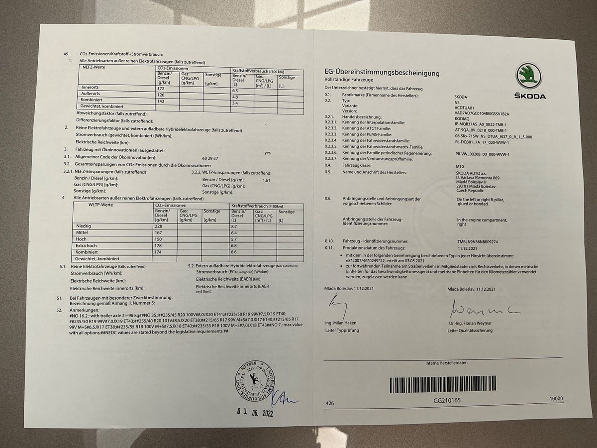 Skoda Kodiaq 2.0 TDI Sportline 4x4