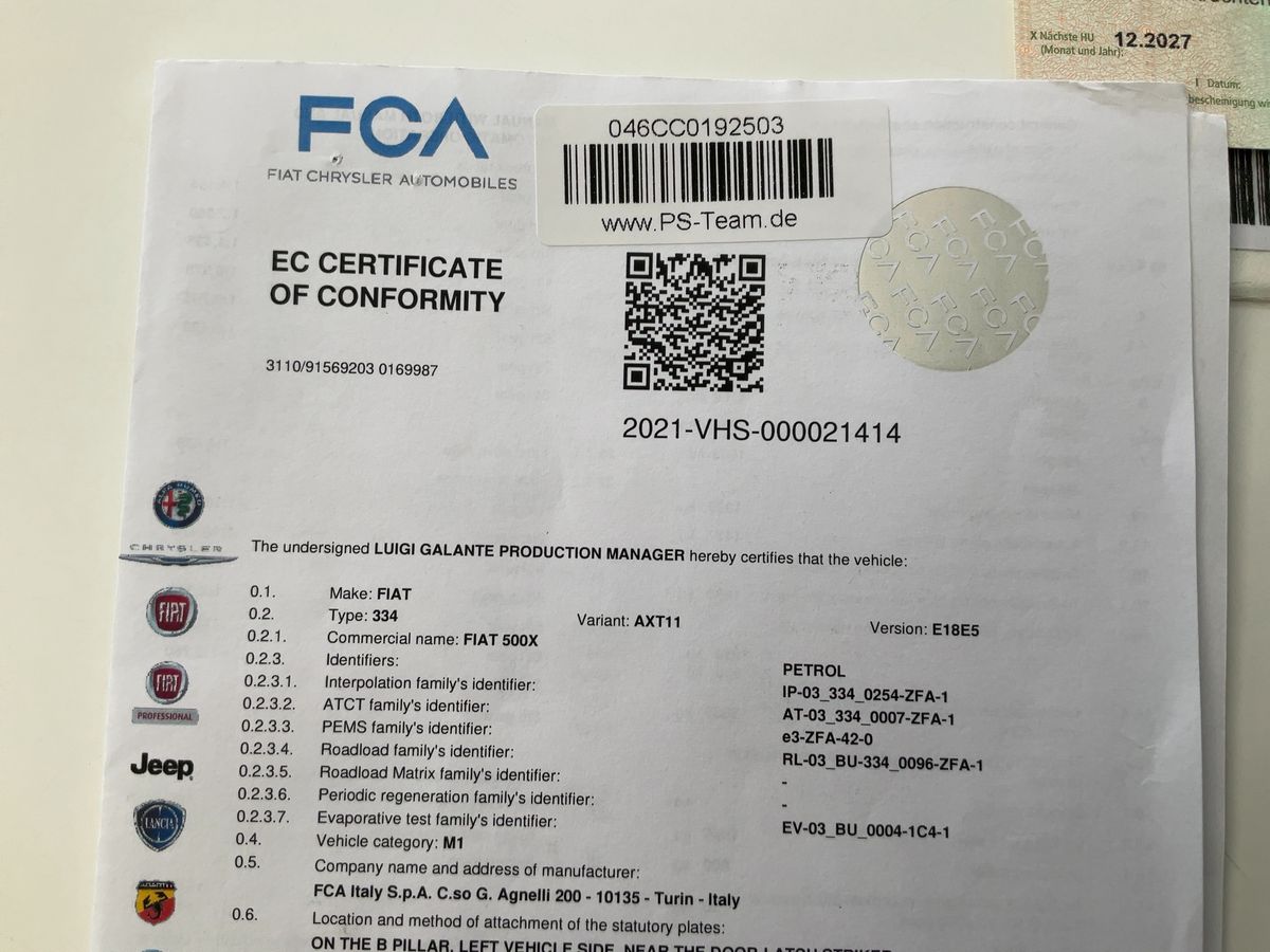 Fiat 500X d'occasion