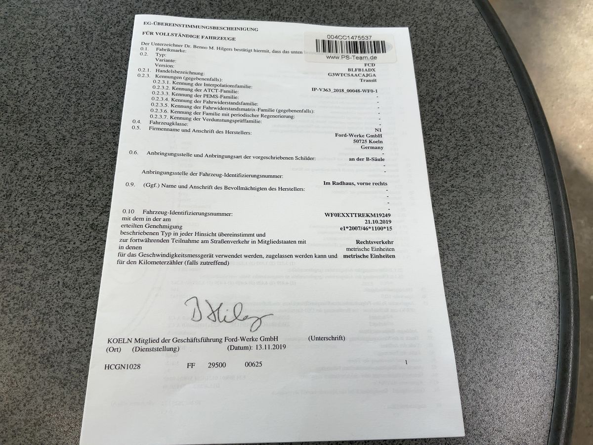 Ford Transit 2.0 TDCi 350 L3 Limited