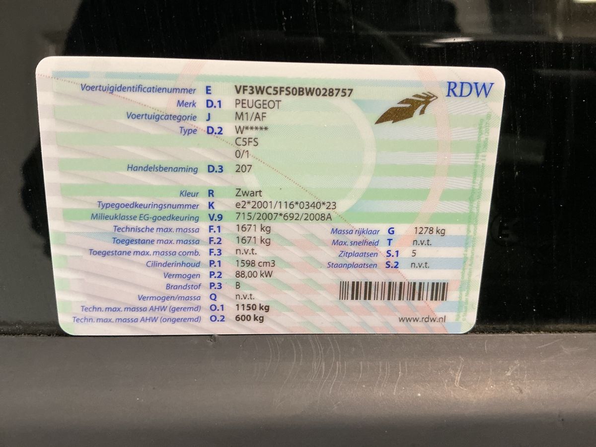 Peugeot 207 1.6 Allure