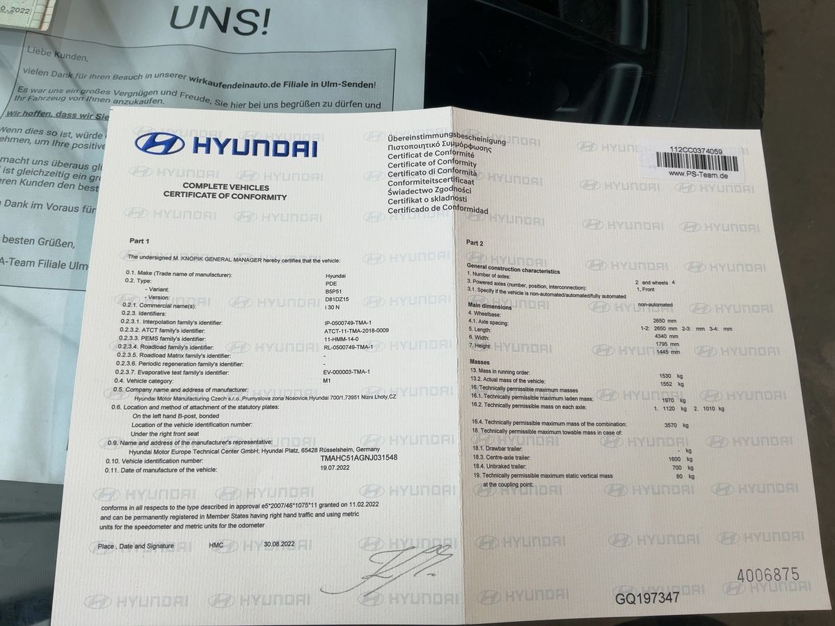 Hyundai i30 d'occasion