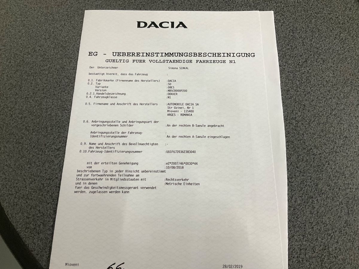 Dacia Dokker Express 1.6 SCe Essential