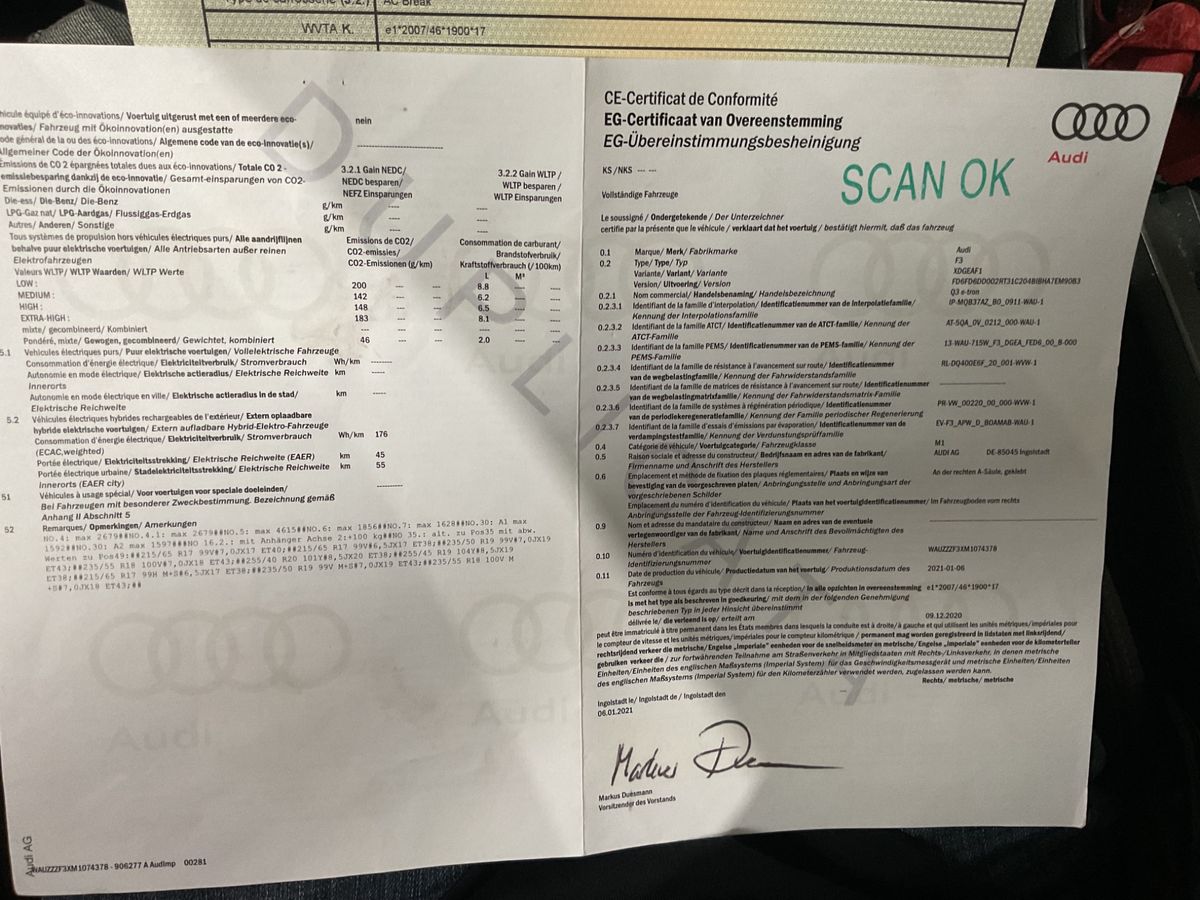 Audi Q3 45 TFSIe S line