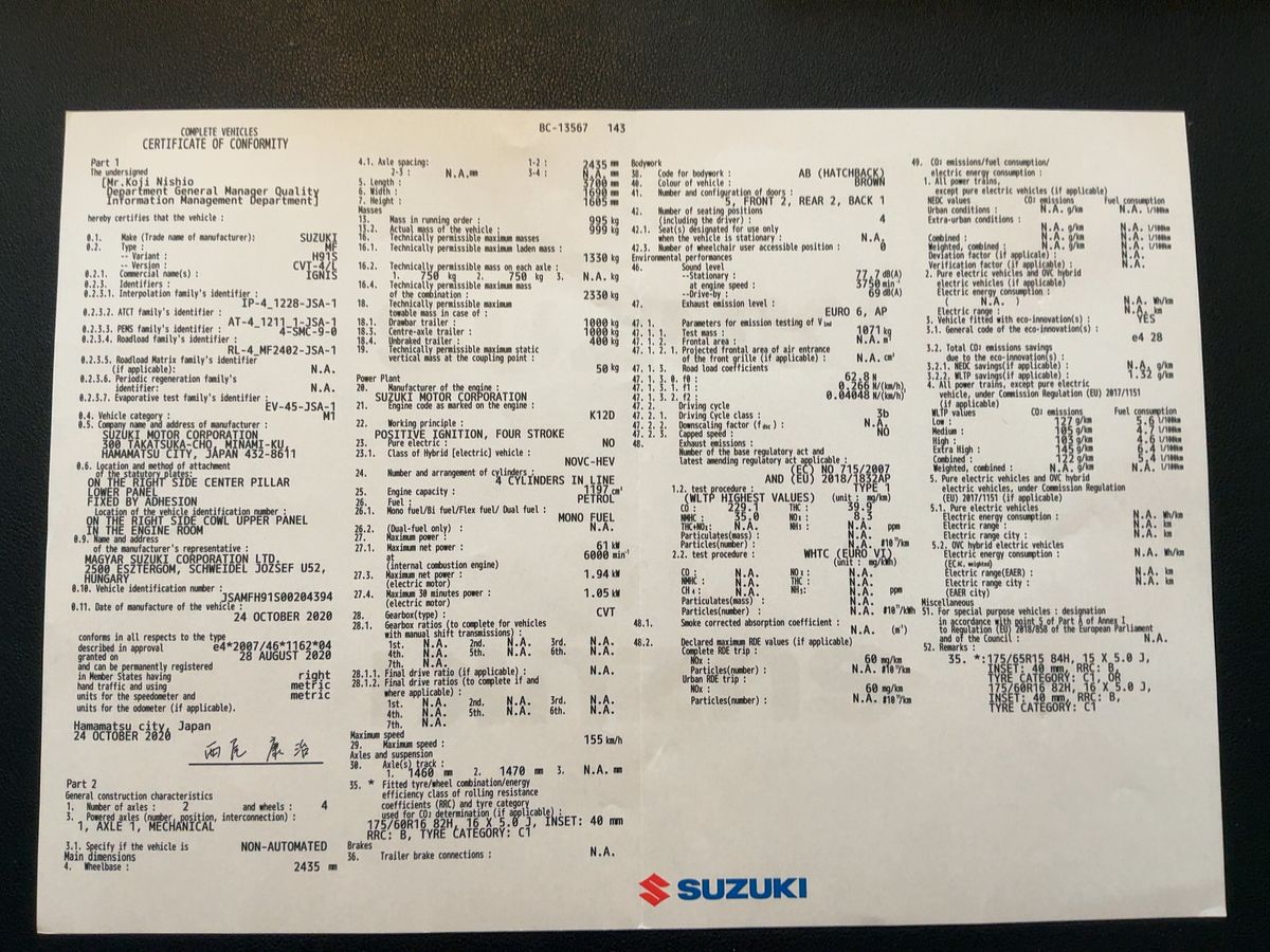 Suzuki Ignis d'occasion
