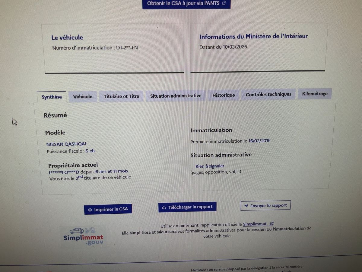 Nissan Qashqai d'occasion