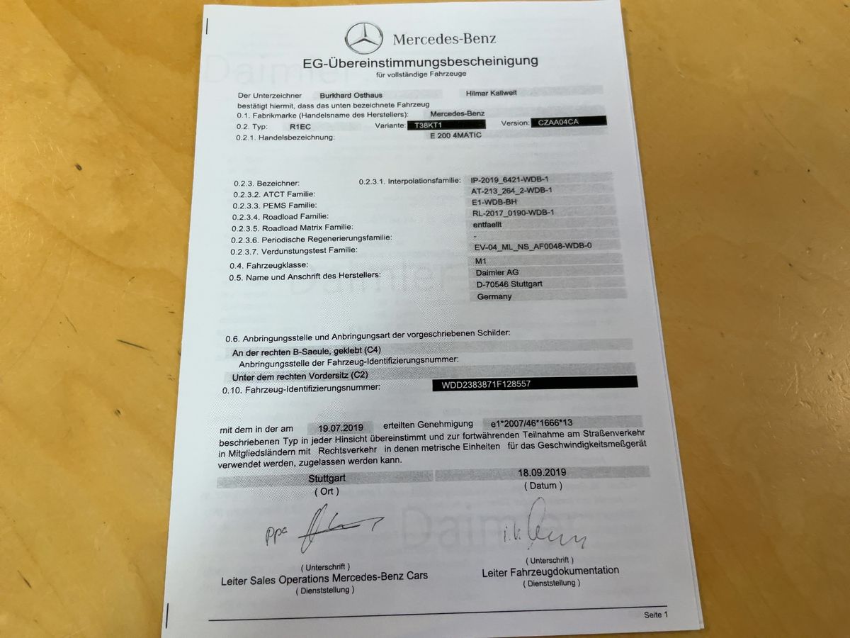 Mercedes-Benz E-Klasse E 200 4Matic AMG Line