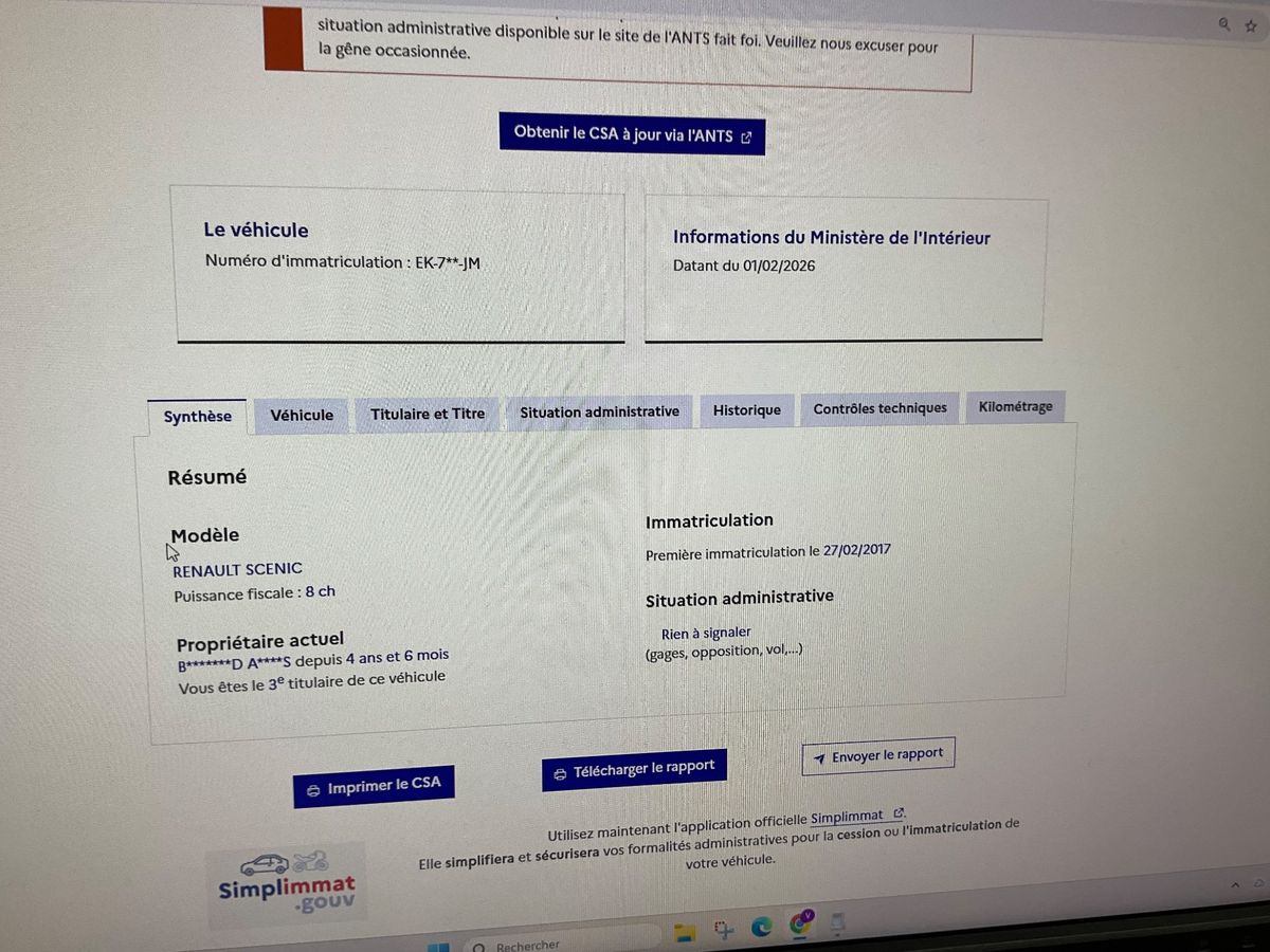 Renault Scenic d'occasion