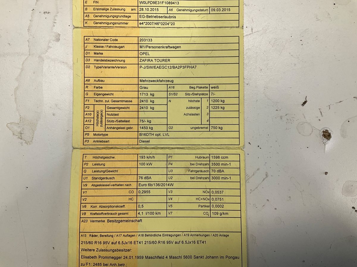 Opel Zafira d'occasion
