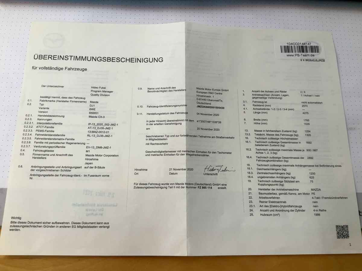 Mazda CX-3 d'occasion