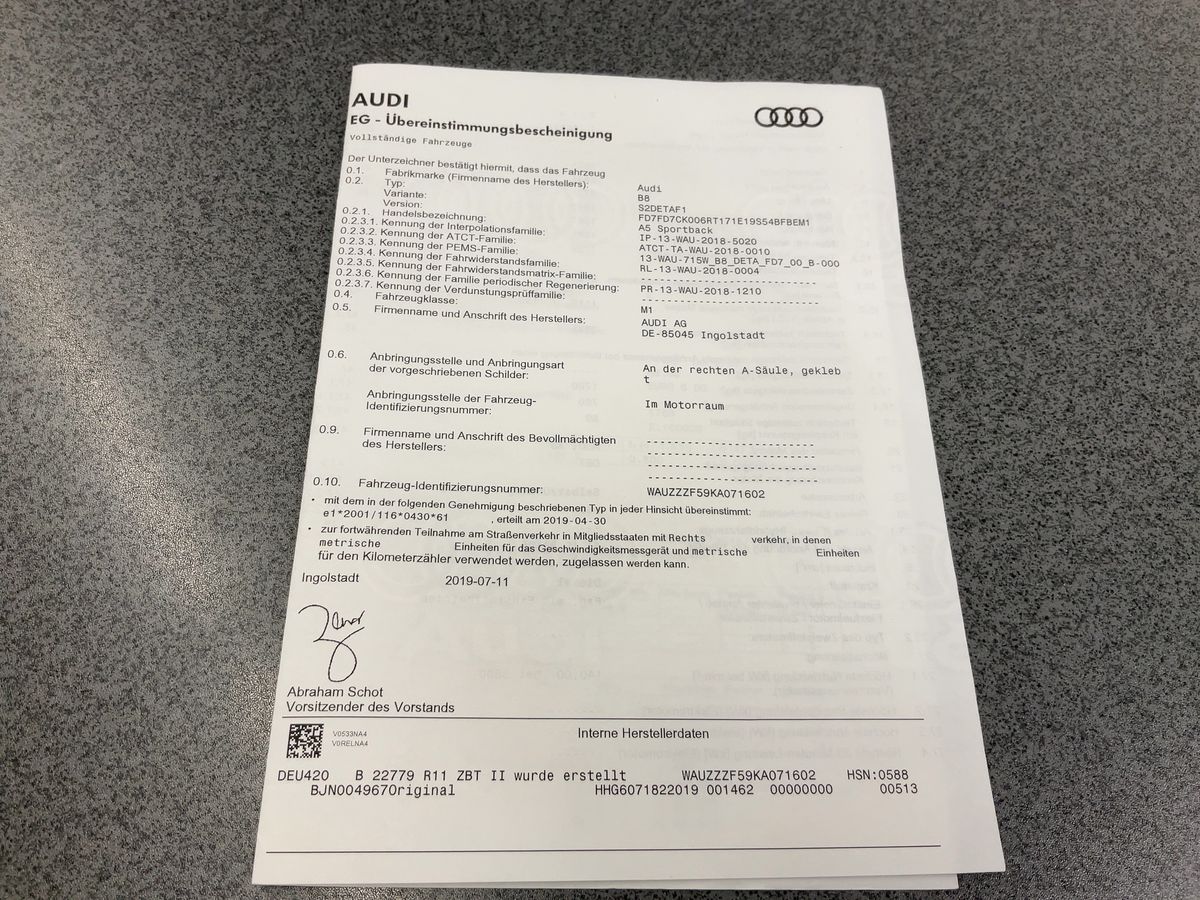 Audi A5 Sportback 40 TDI Sport