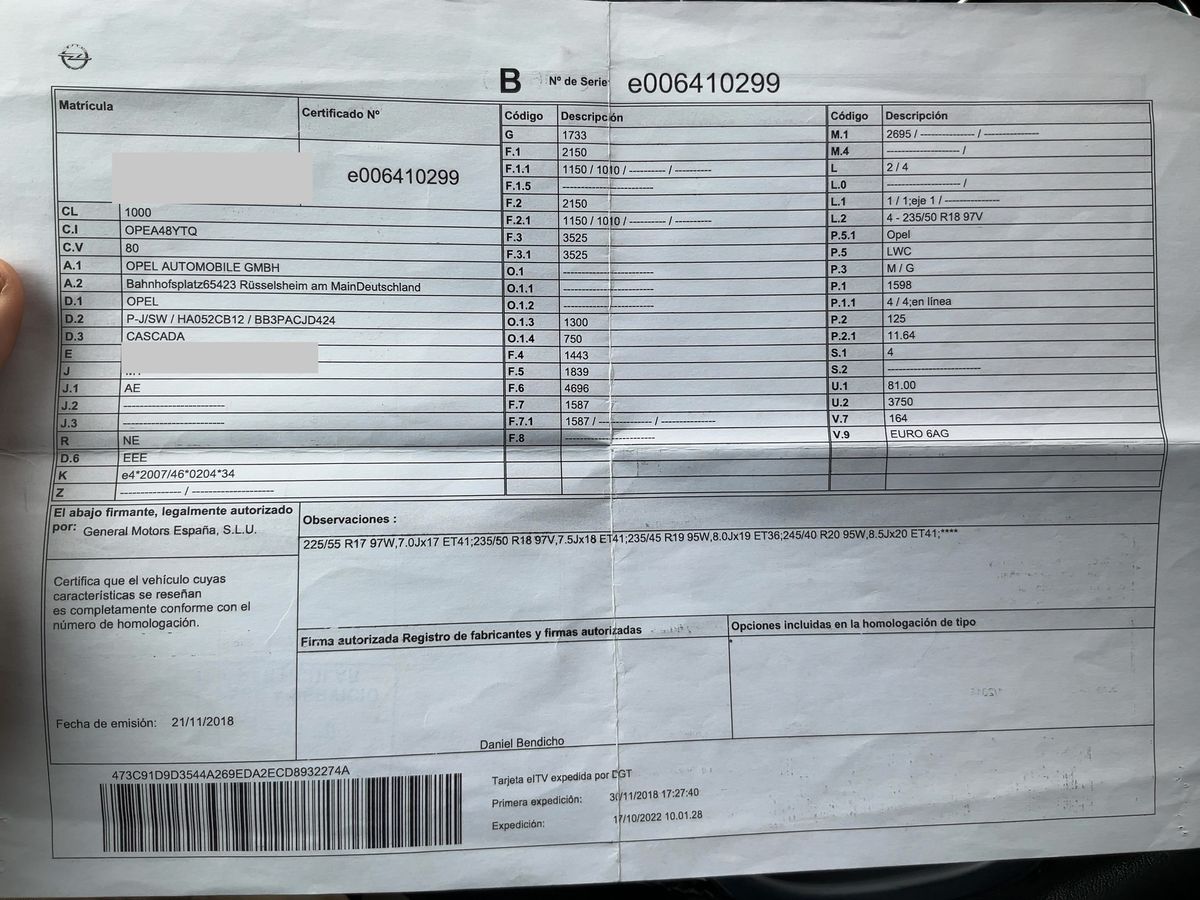 Opel Cascada d'occasion