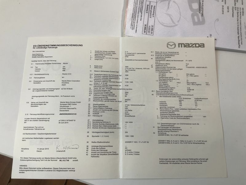 Mazda CX-5 2.2 Turbodiesel Sports-Line AWD — zdjęcie 16