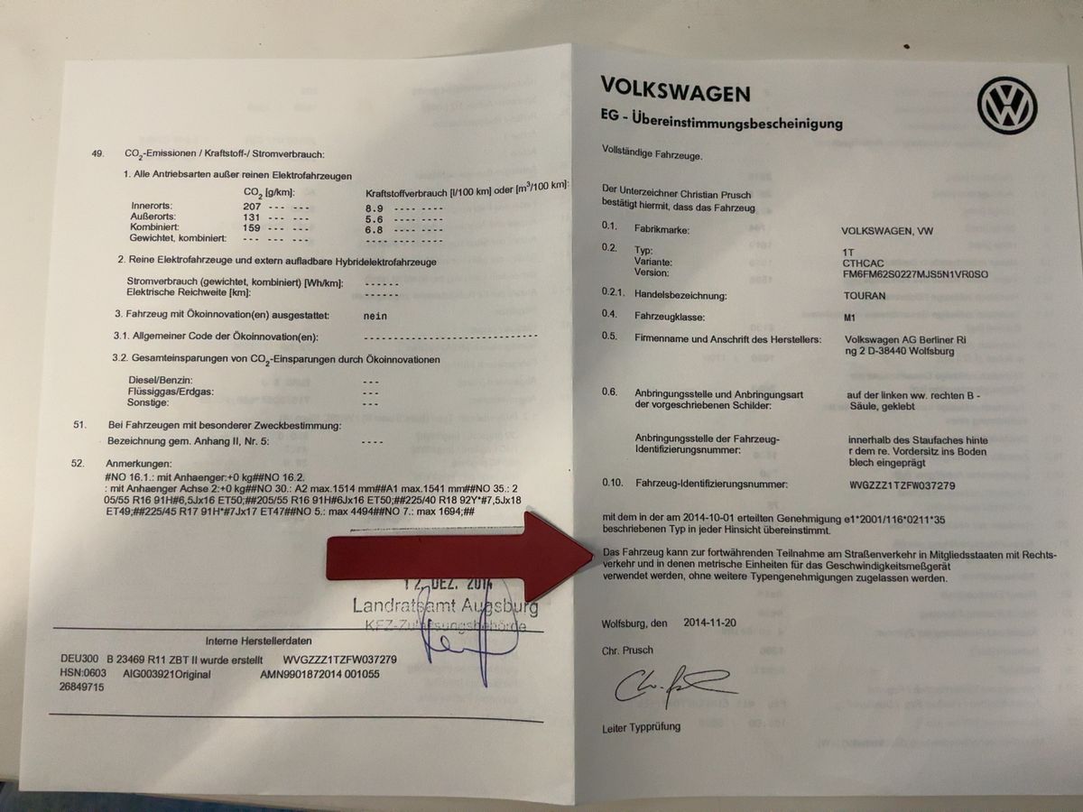 Volkswagen Touran 1.4 TSI Comfortline