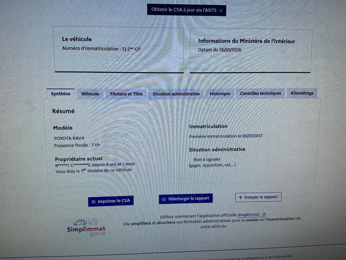 Toyota RAV d'occasion